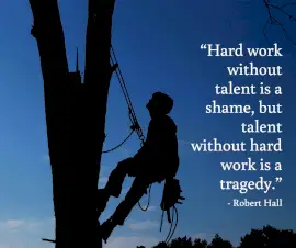 Online Editable Talent with Hardwork Quote By Robert Hall Facebook Post