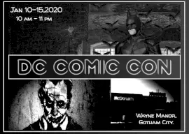 Online Editable Scary Comic Postcard