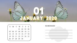 Online Editable 2020 Photo Calendar