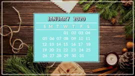 Online Editable Christmas Theme Calendar