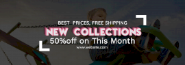 Online Editable New Collections Offer Tumblr Banner