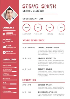 Online Editable Professional Graphic Designer Resume