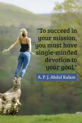 Online Editable APJ Abdul Kalam's Goal-Related Pinterest graphic