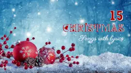 Online Editable Christmas Song Lyrics YouTube Thumbnail