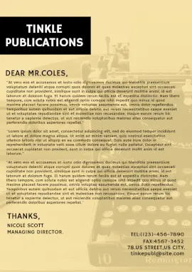 Online Editable Publication Documents Letterhead