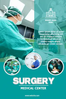 Online Editable Medical Center Pinterest Graphics