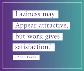 Online Editable Quotes on Work Satisfaction By Anne Frank Facebook Post