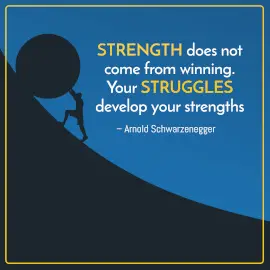 Online Editable Stay Strong Quotes by Arnold Schwarzenegger Instagram Post
