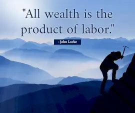 Online Editable Quotes on Wealth and Labor By John Locke Facebook Post