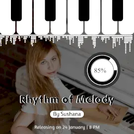 Online Editable Rhythm of Melody Music to Video Square 1:1