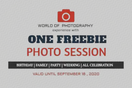 Online Editable One Freebie Photo Session Gift Certificate