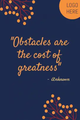 Online Editable Motivational Pinterest Graphic