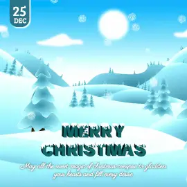 Online Editable Merry Christmas Wish Animated Design