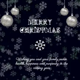 Online Editable Merry Christmas Wish Animated Design