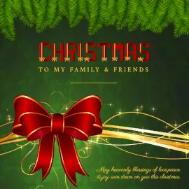 Online Editable Christmas Wish to Family Animated Design