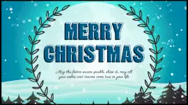 Online Editable Merry Christmas Animated Design