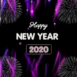 Online Editable Light Beam Background New Year 2020 Animated Design