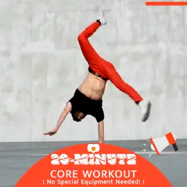 Online Editable 20 Minute Workout Animated Design
