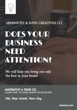 Online Editable Blog Promotion Flyer Marketing Materials