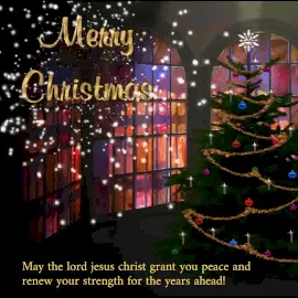 Online Editable Merry Christmas Greeting Animated Design