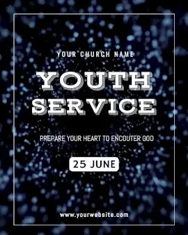 Online Editable Youth Service Animated Design