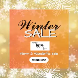 Online Editable Winter Sale Offer Animated Design