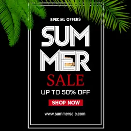 Online Editable Shockwave Background Summer Sale Special Offers Animated Design