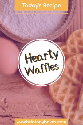 Online Editable Waffles Recipe Blog Graphic