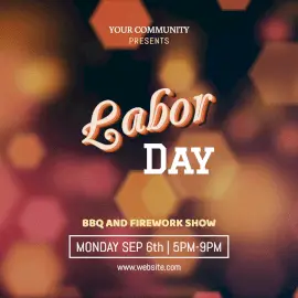 Online Editable Labor Day Animated Design