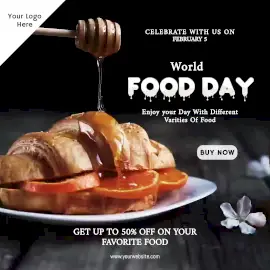 Online Editable World Food Day Animated Design