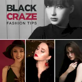 Online Editable Fashion Tips for Women 4 Grid Photo Collage