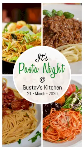 Online Editable Spaghetti Pasta Collage at Gustav Kitchen Story Design