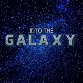 Online Editable Dark Blue Into the Galaxy CD Cover