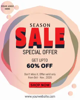 Online Editable Season Sale Special Offer Animated Design