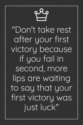 Online Editable Victory Quotes Pinterest Graphic