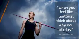 Online Editable Never Quit Quotes Twitter Post