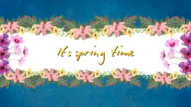 Online Editable Floral Spring Season Quotes Desktop Wallpaper