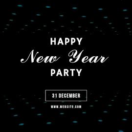 Online Editable Happy New Year Party Animated Design