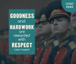 Online Editable Goodness and Hard Work Quote By Luther Campbell Facebook Post