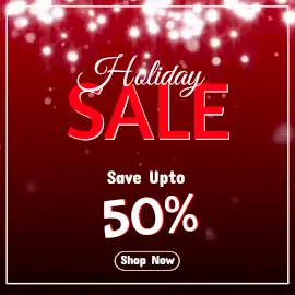 Online Editable Red Holiday Sale Offer Animated Design