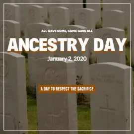 Online Editable Ancestry Day January 2 - Social Media Post