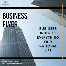 Online Editable Business Flyer Animated Design