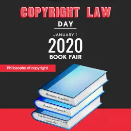 Online Editable Copyright Law Day January 1 Social Media Post