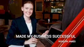 Online Editable Customer Testimonials Glitch Video Slideshow