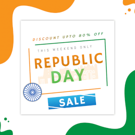 Online Editable Republic Day Wishes January 26 Social Media Post