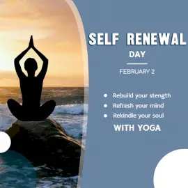 Online Editable Self Renewal Day February 2 Social Media Post