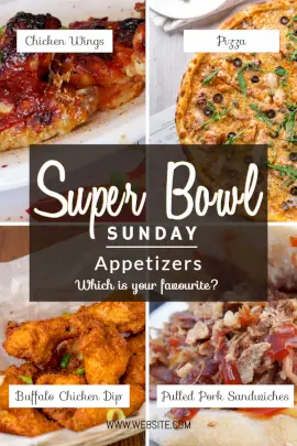 Online Editable Super Bowl Sunday February 2 Pinterest