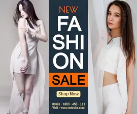 Online Editable New Fashion Dresses for Ladies 2 Photo Collage