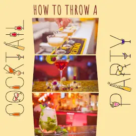 Online Editable Cocktail Party 3 Grid Photo Collage