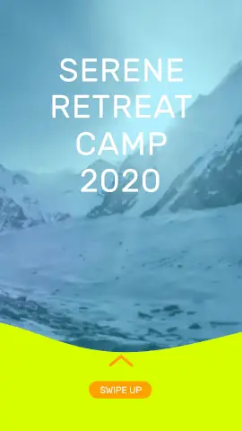 Online Editable Serene Retreat Camp 2020 Instagram Story Video Maker